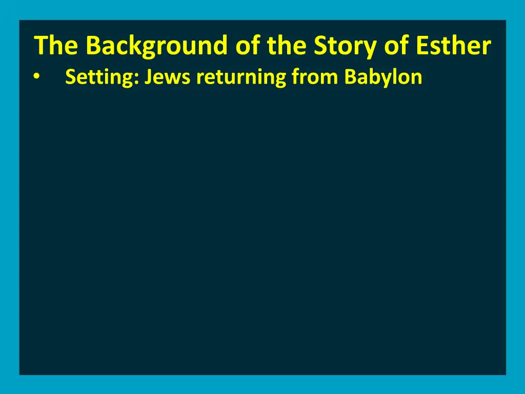 the background of the story of esther setting