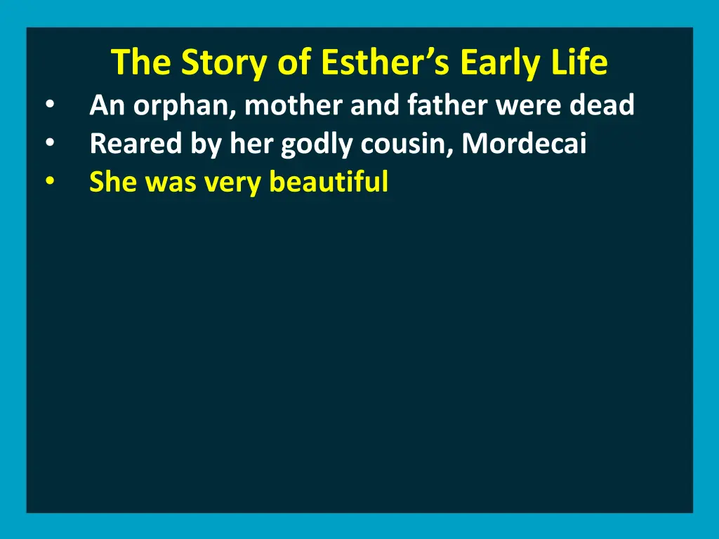 the story of esther s early life an orphan mother 2