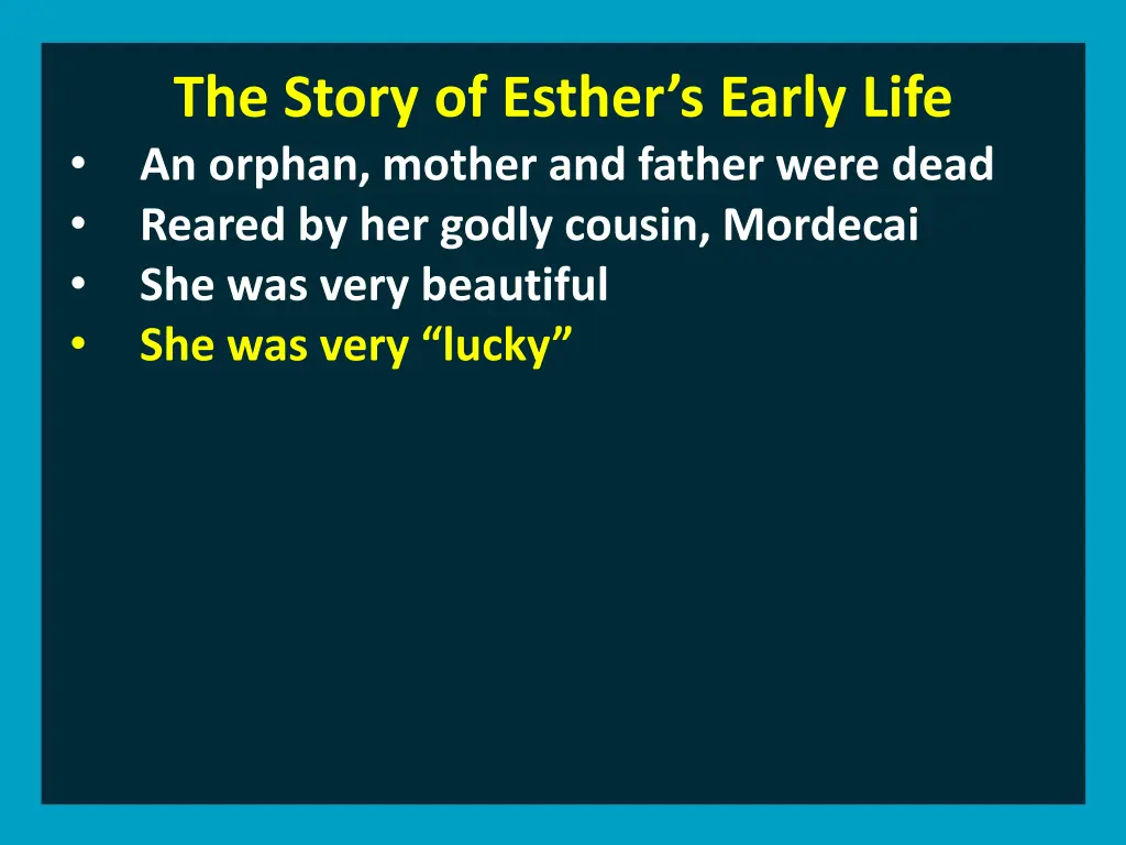 the story of esther s early life an orphan mother 3