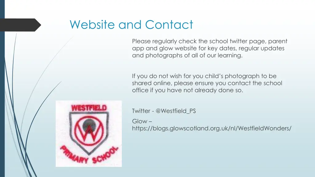 website and contact