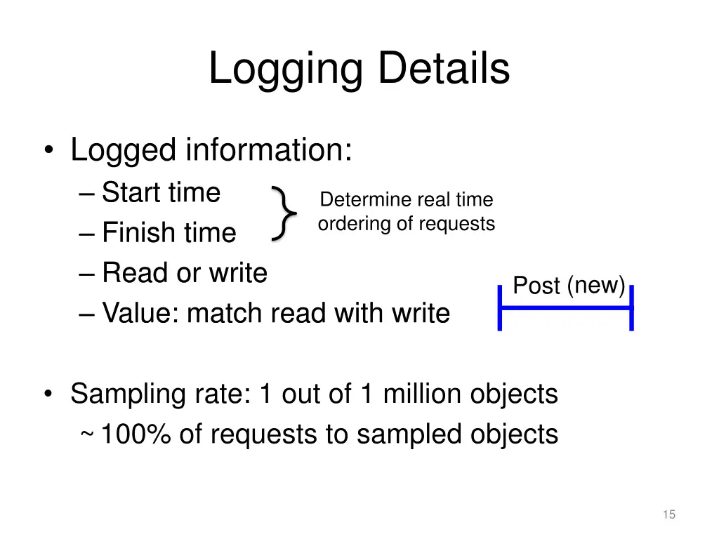 logging details