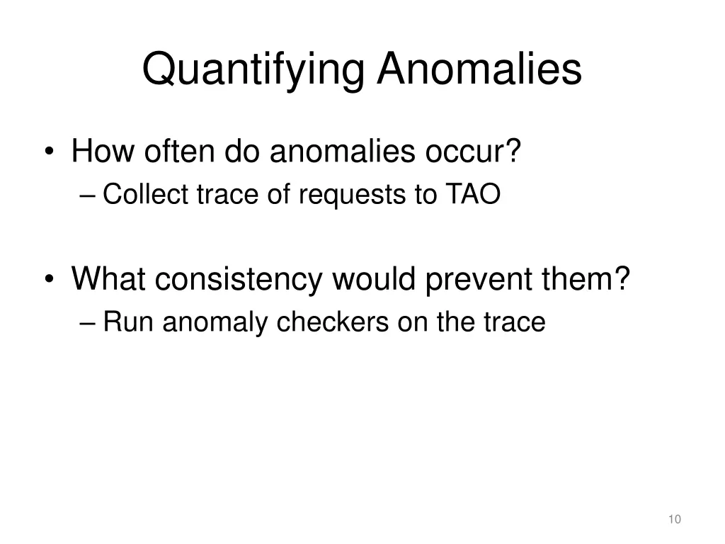 quantifying anomalies