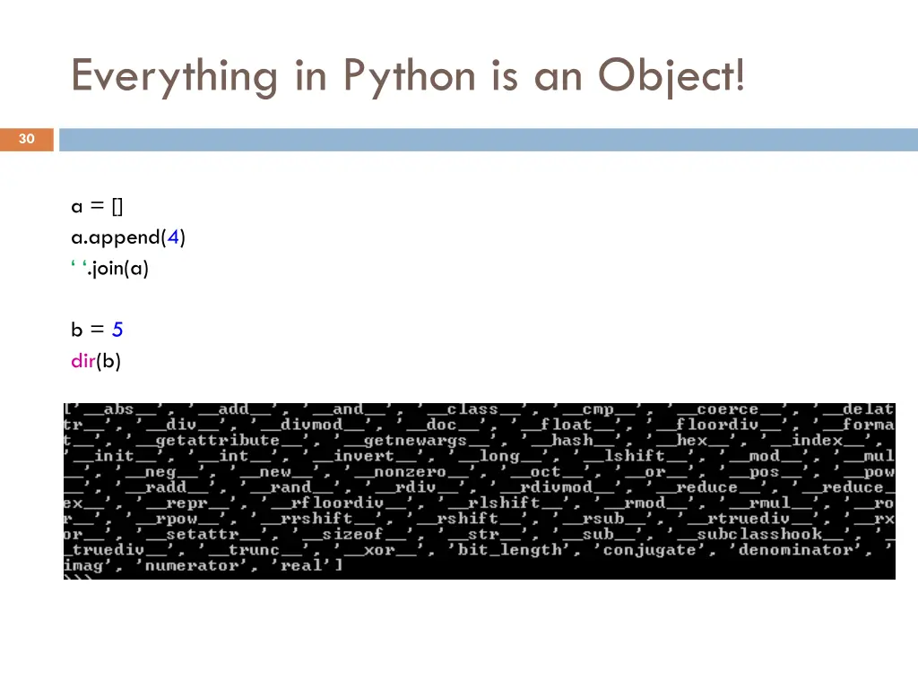 everything in python is an object