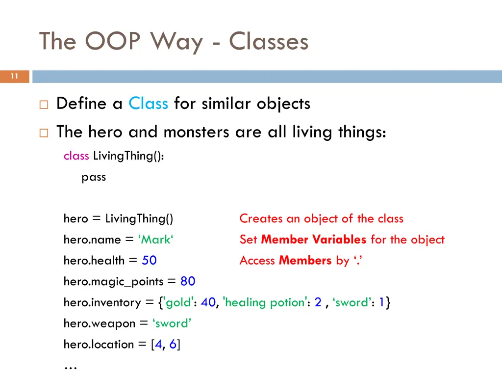 the oop way classes