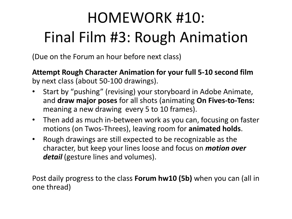 homework 10 final film 3 rough animation