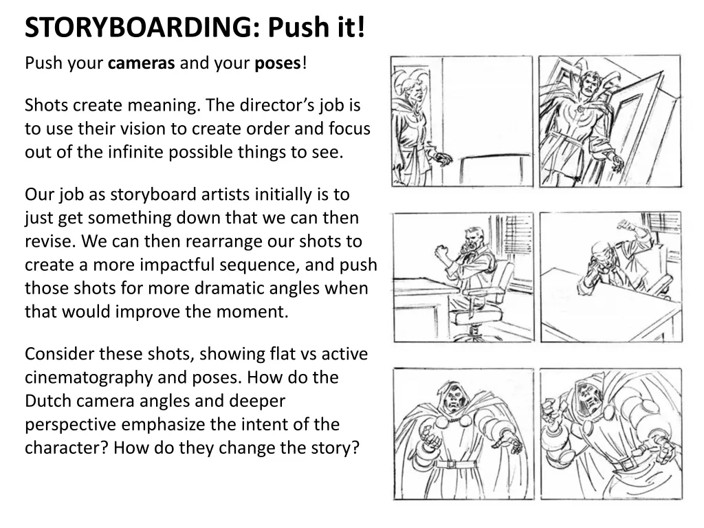 storyboarding push it