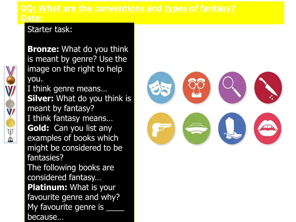 dq what are the conventions and types of fantasy