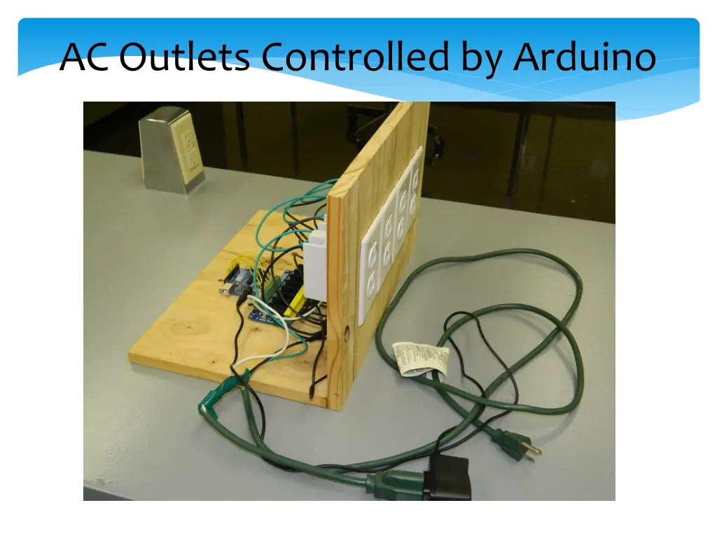 ac outlets controlled by arduino