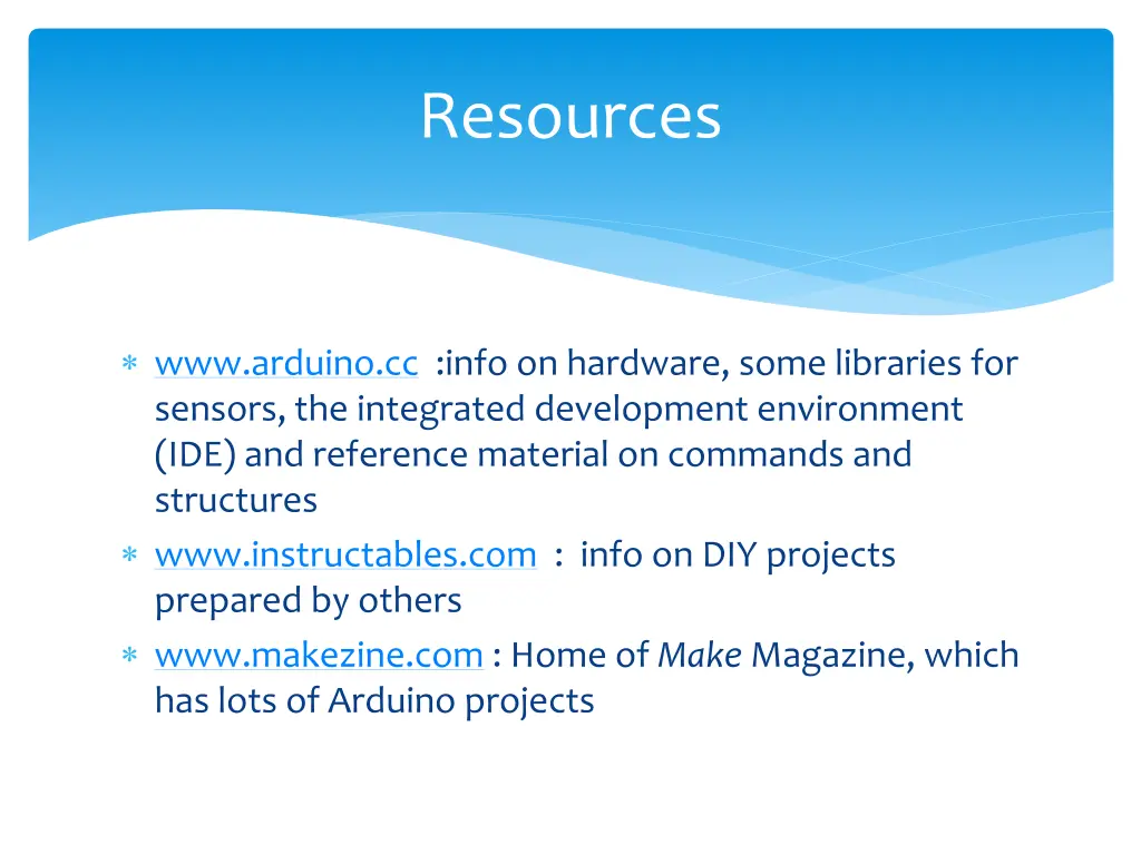 resources