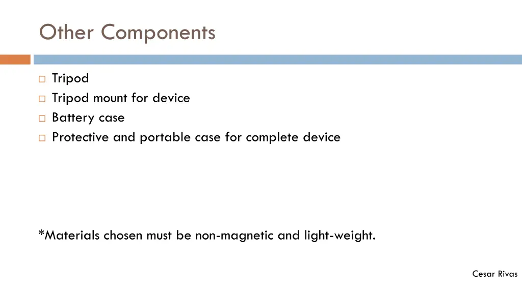 other components