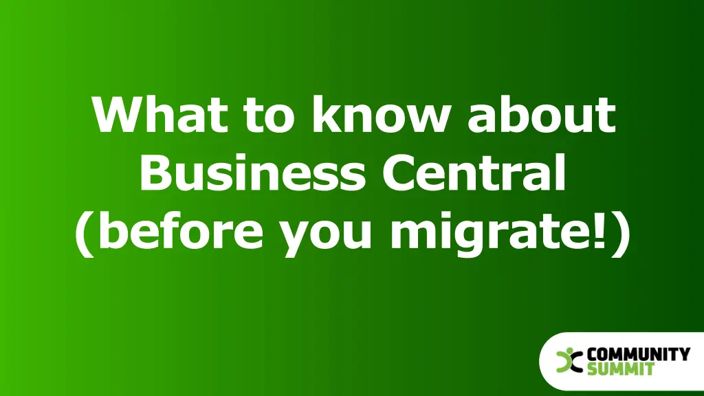 what to know about business central before