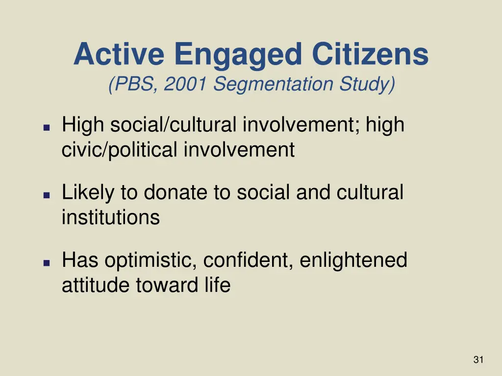 active engaged citizens pbs 2001 segmentation 1