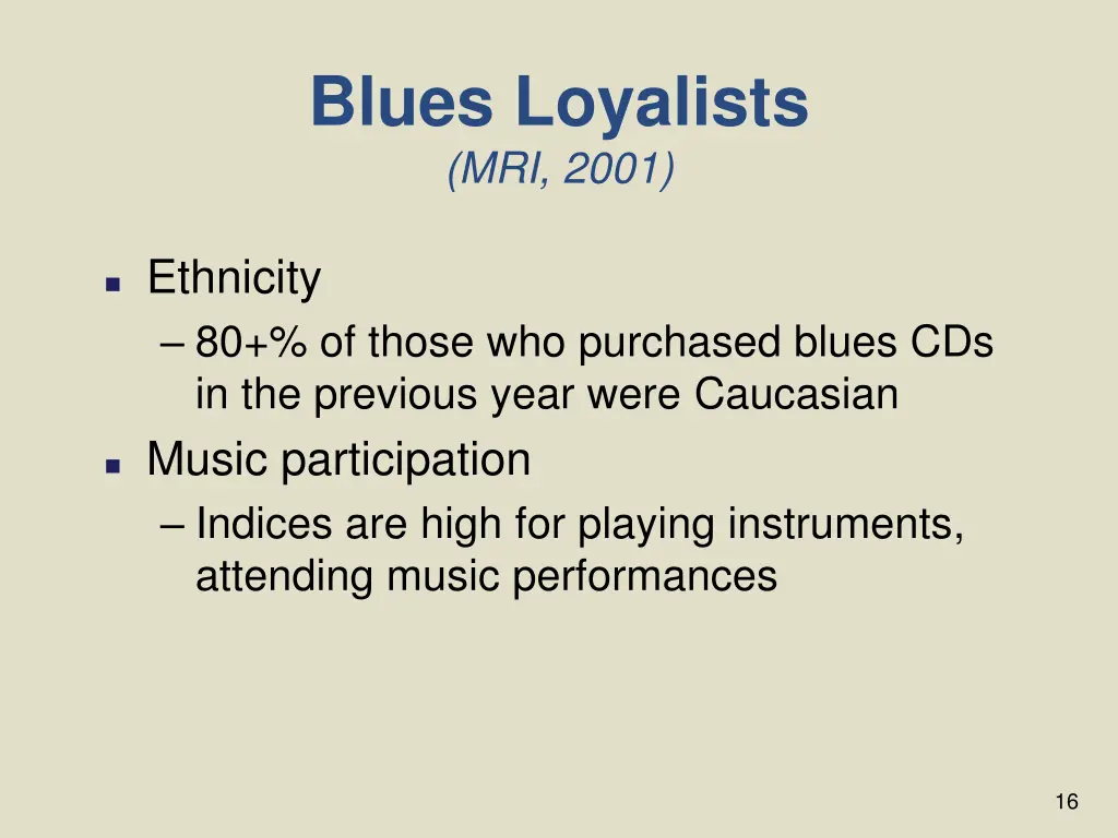 blues loyalists mri 2001