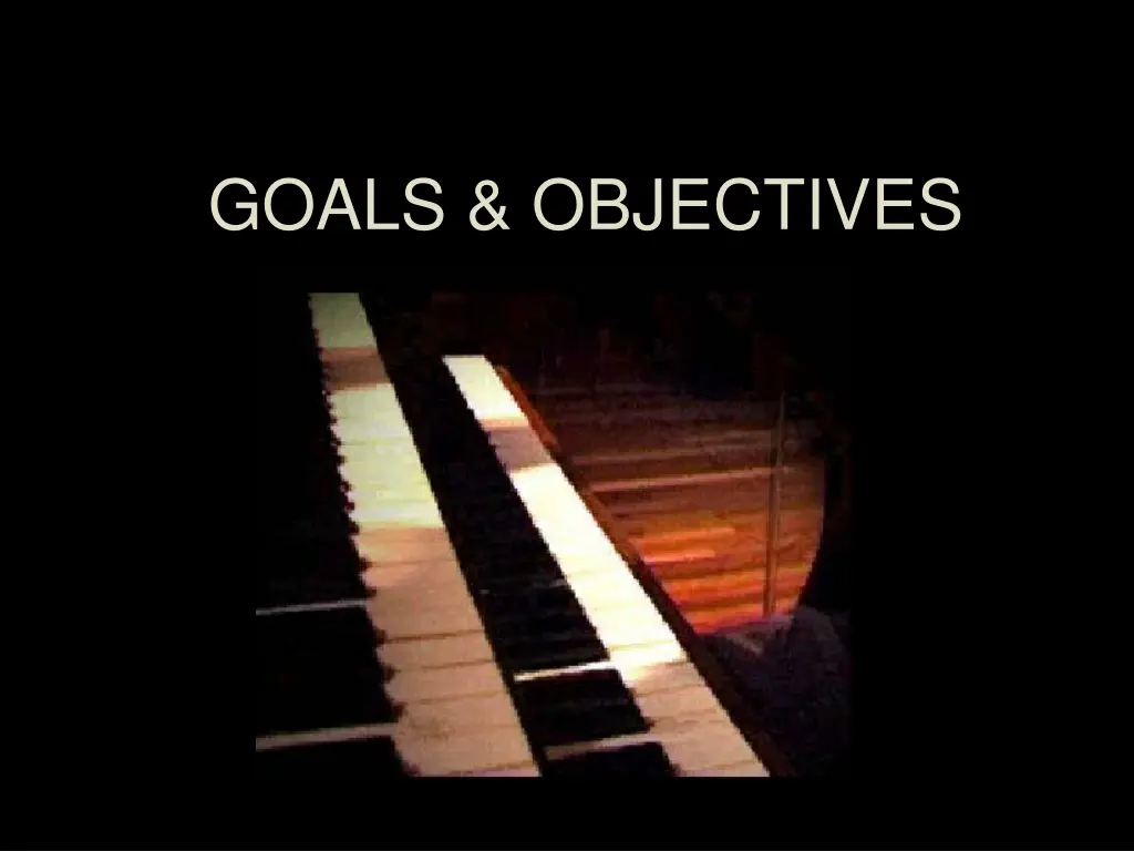 goals objectives