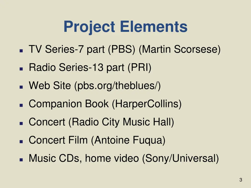 project elements 1