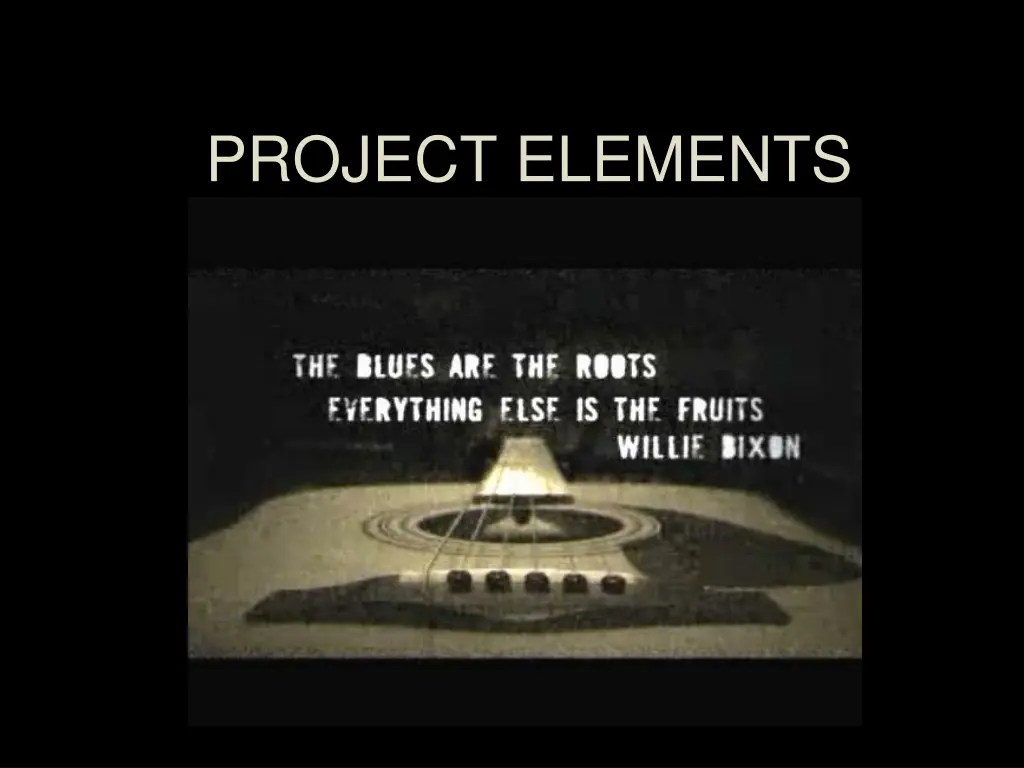 project elements