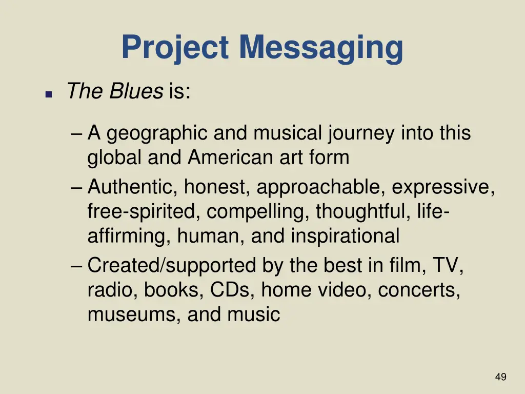 project messaging 1