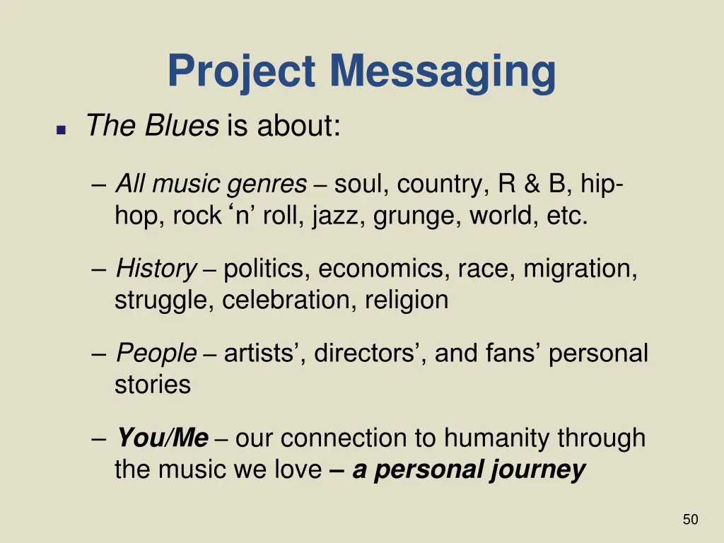 project messaging 2