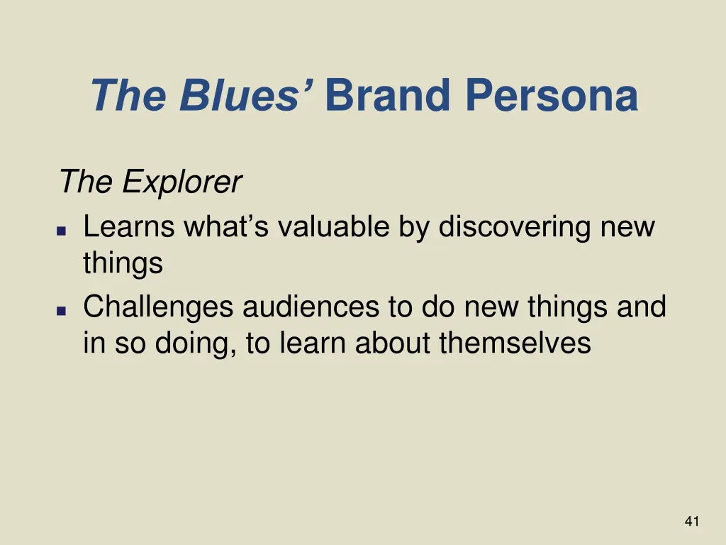 the blues brand persona