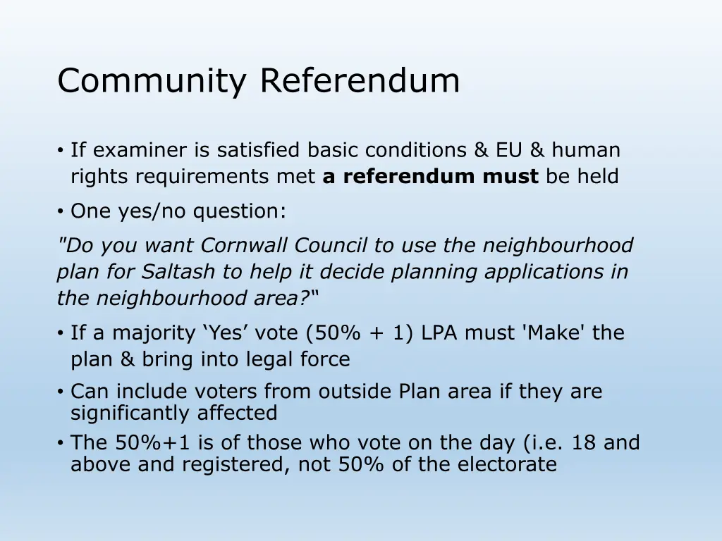 community referendum