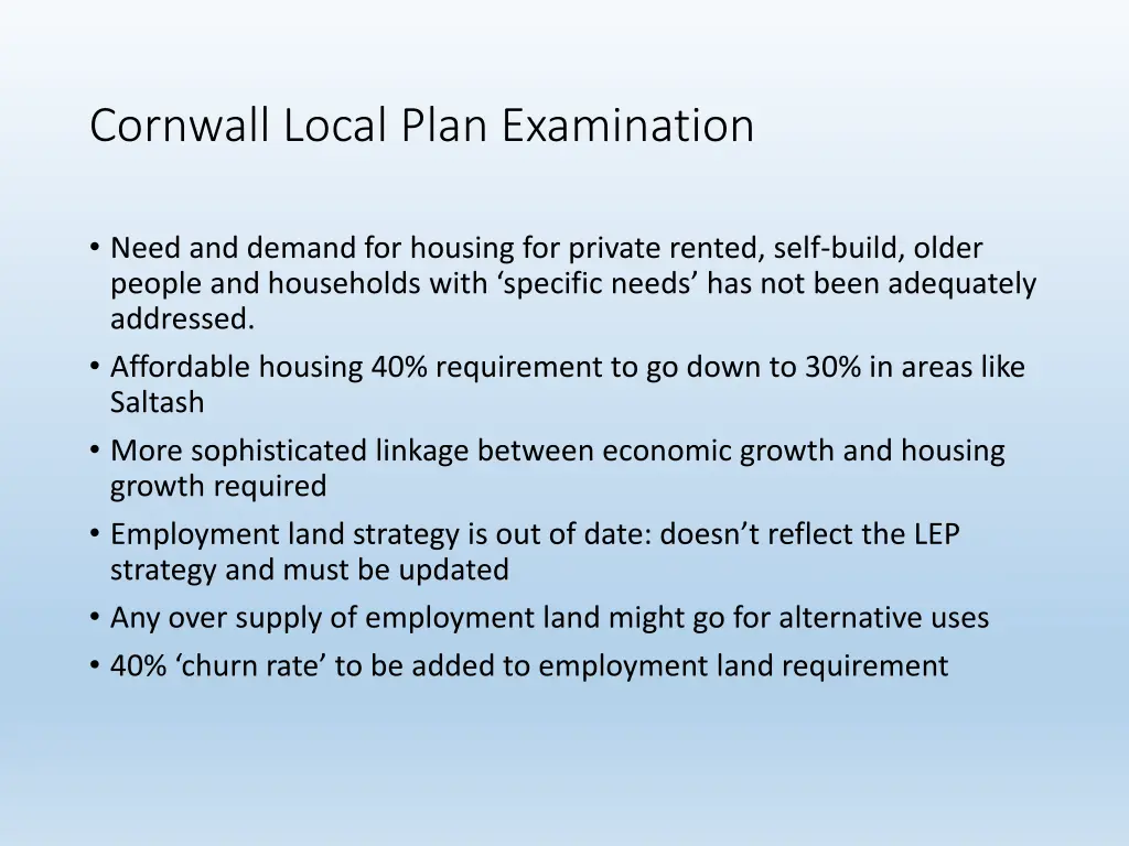 cornwall local plan examination 1