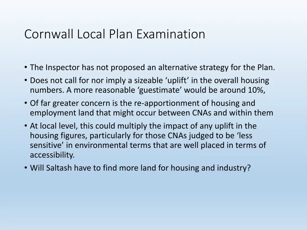 cornwall local plan examination 2