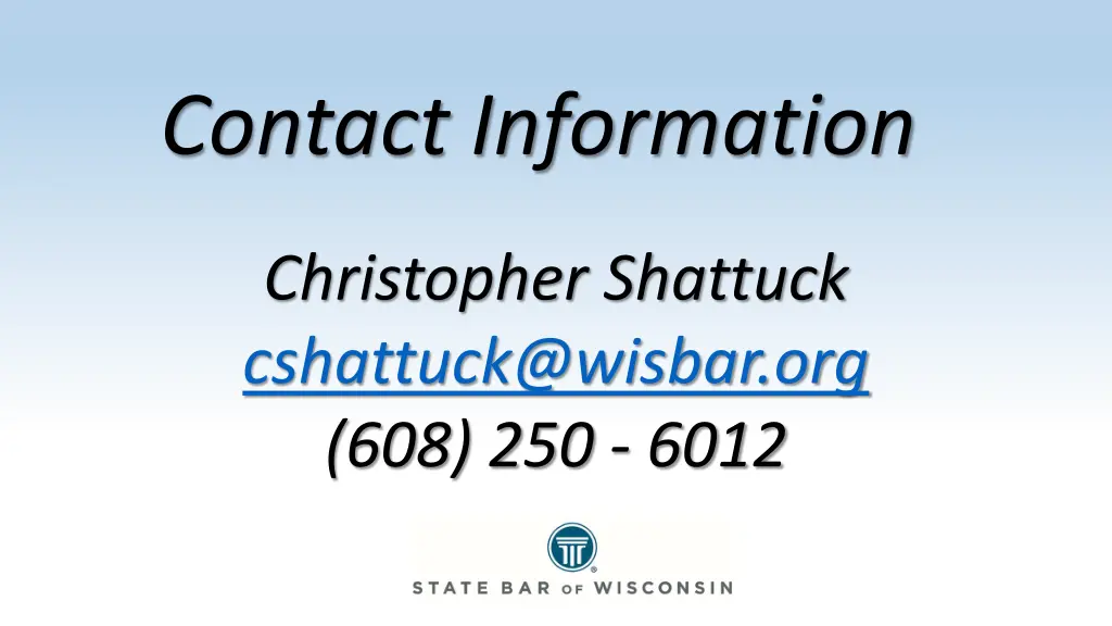 contact information