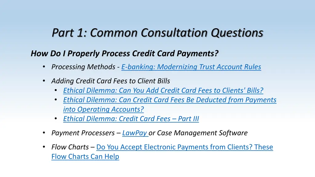 part 1 common consultation questions 2