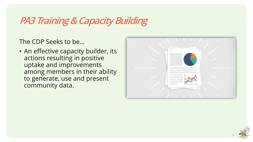 pa3 training capacity building