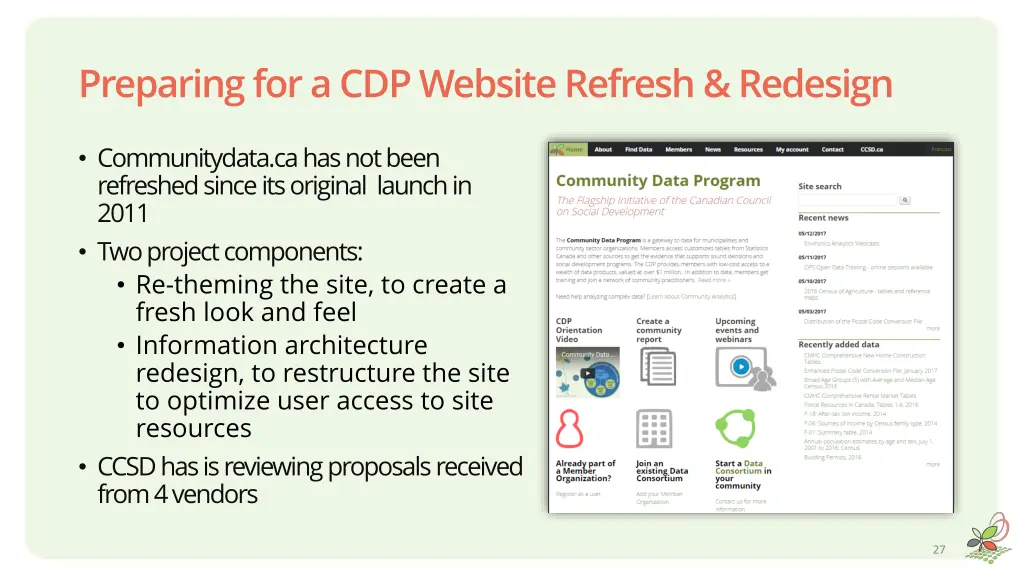 preparing for a cdp website refresh redesign