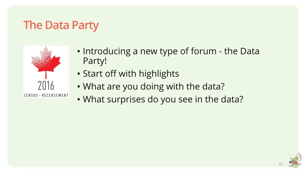 the data party