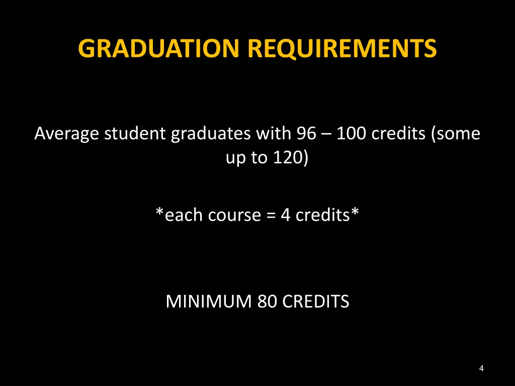 graduation requirements