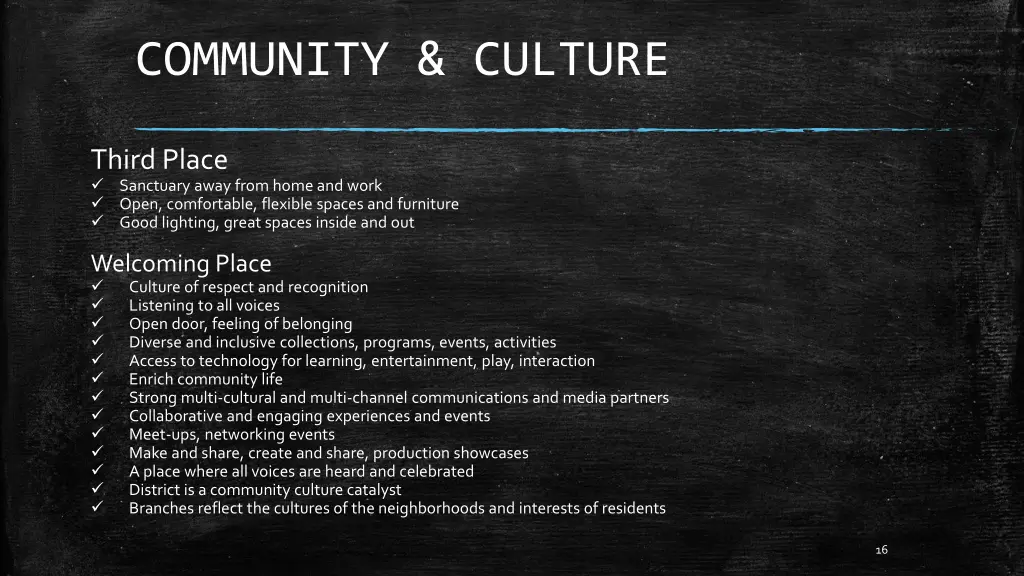 community culture