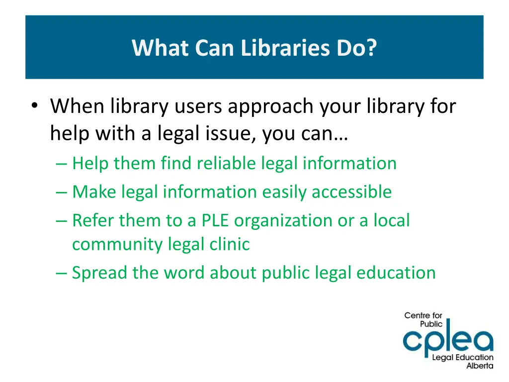 what can libraries do 1