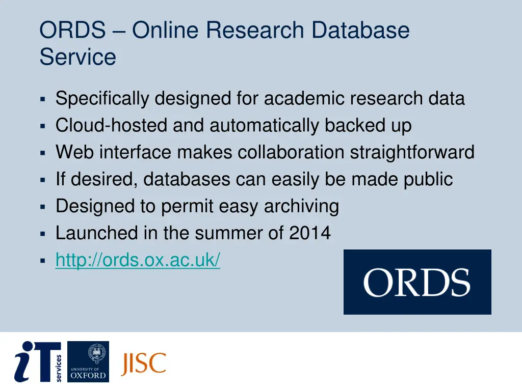 ords online research database service