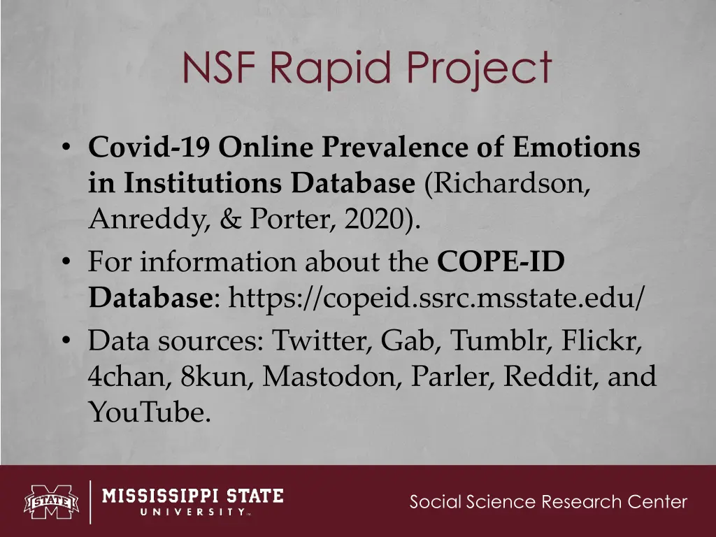 nsf rapid project