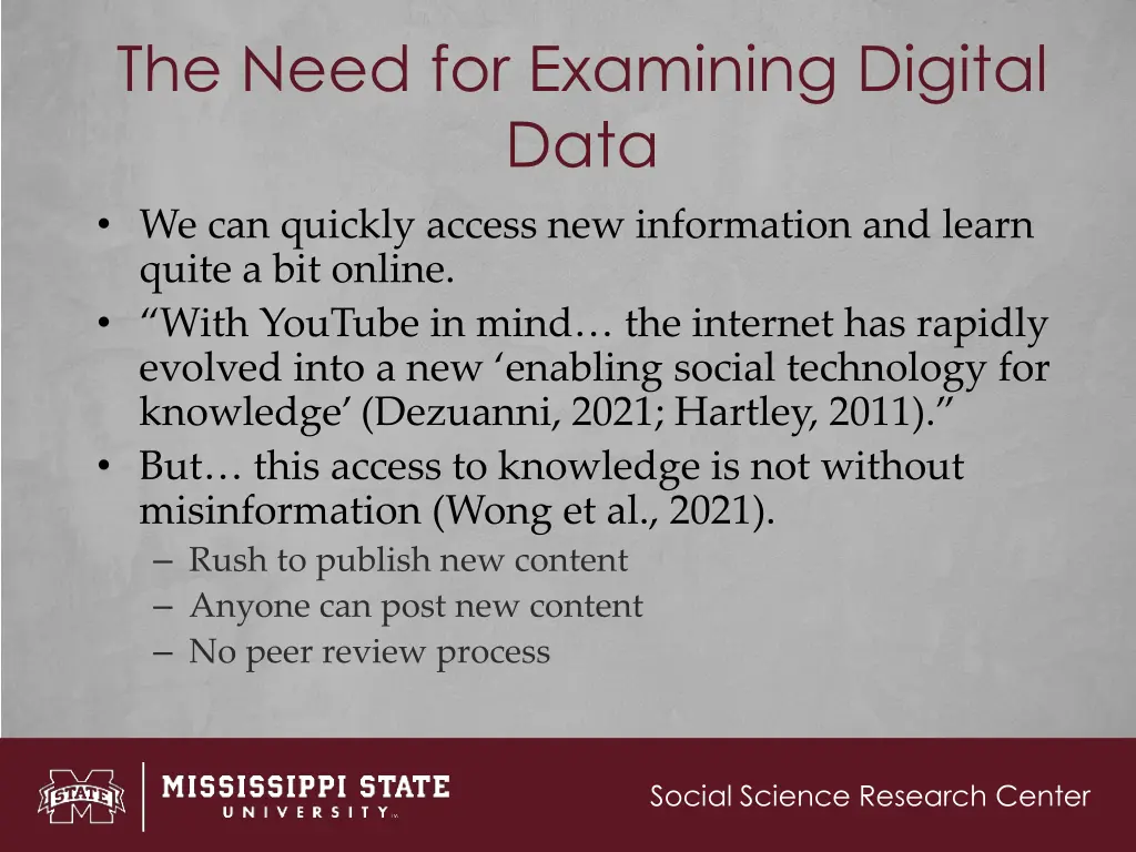 the need for examining digital data 1