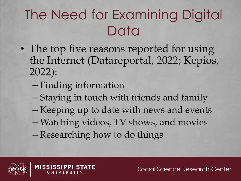 the need for examining digital data the top five