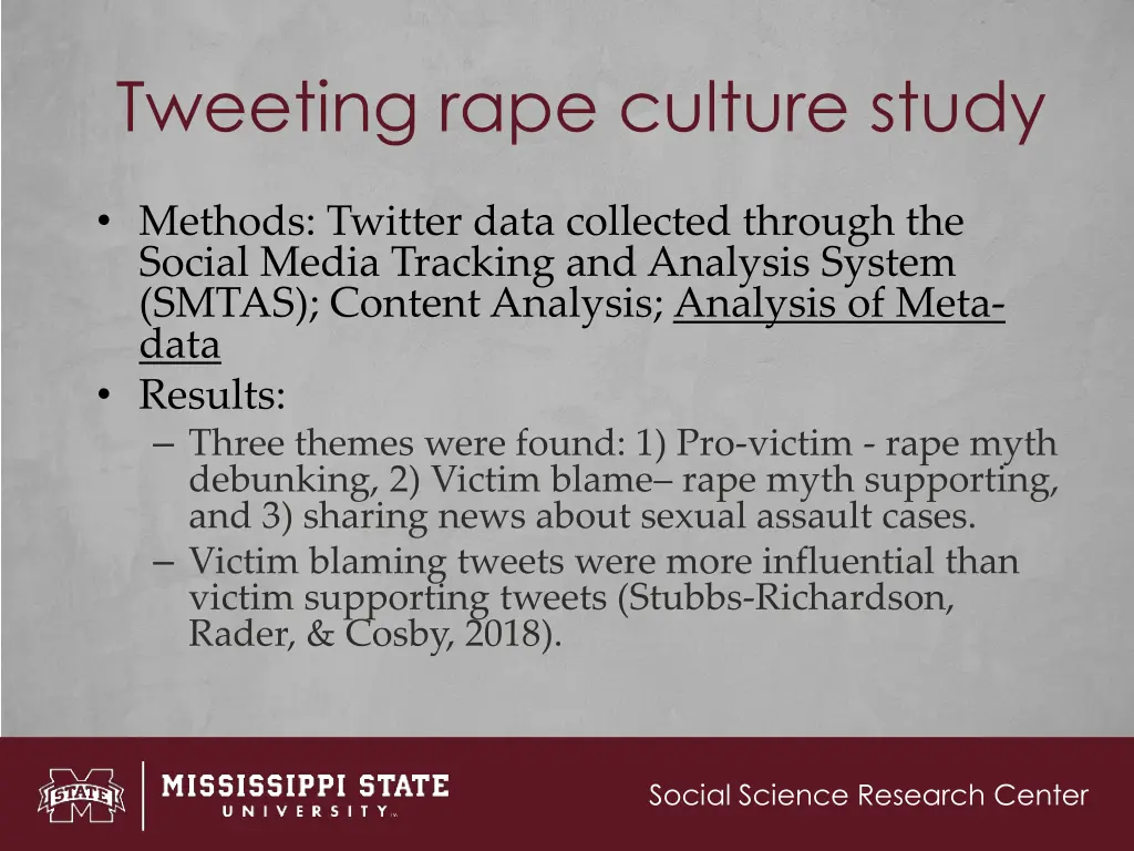 tweeting rape culture study