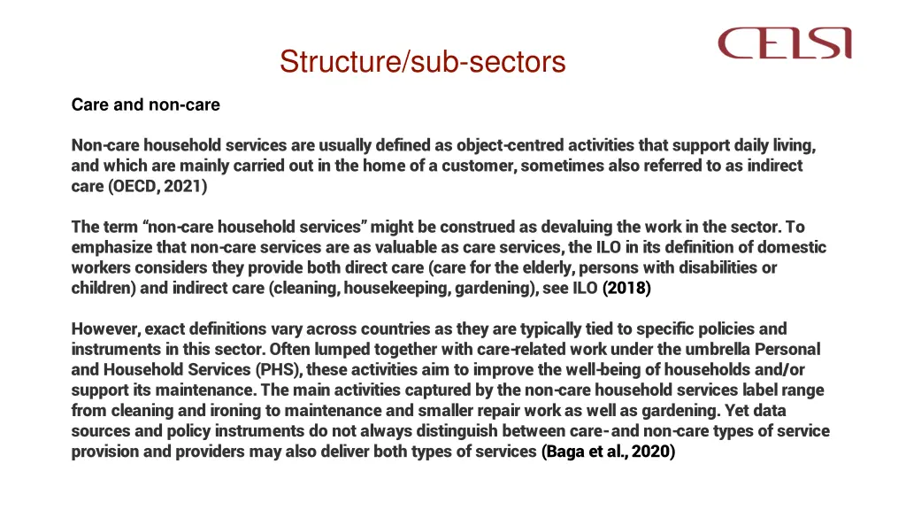 structure sub sectors