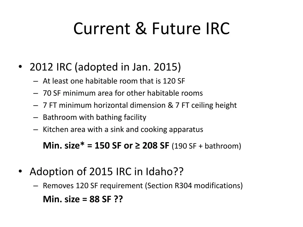 current future irc