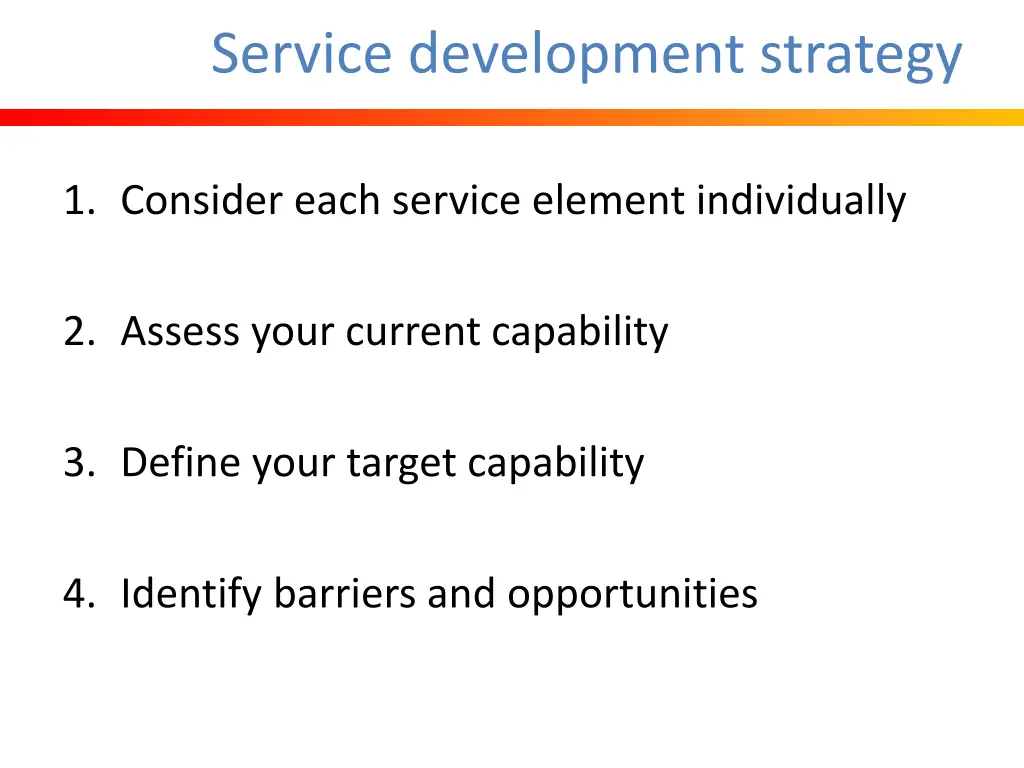 service development strategy