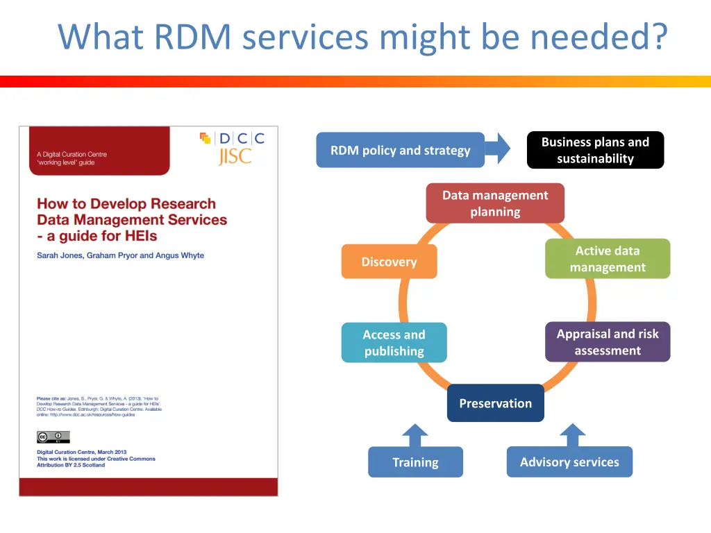 what rdm services might be needed