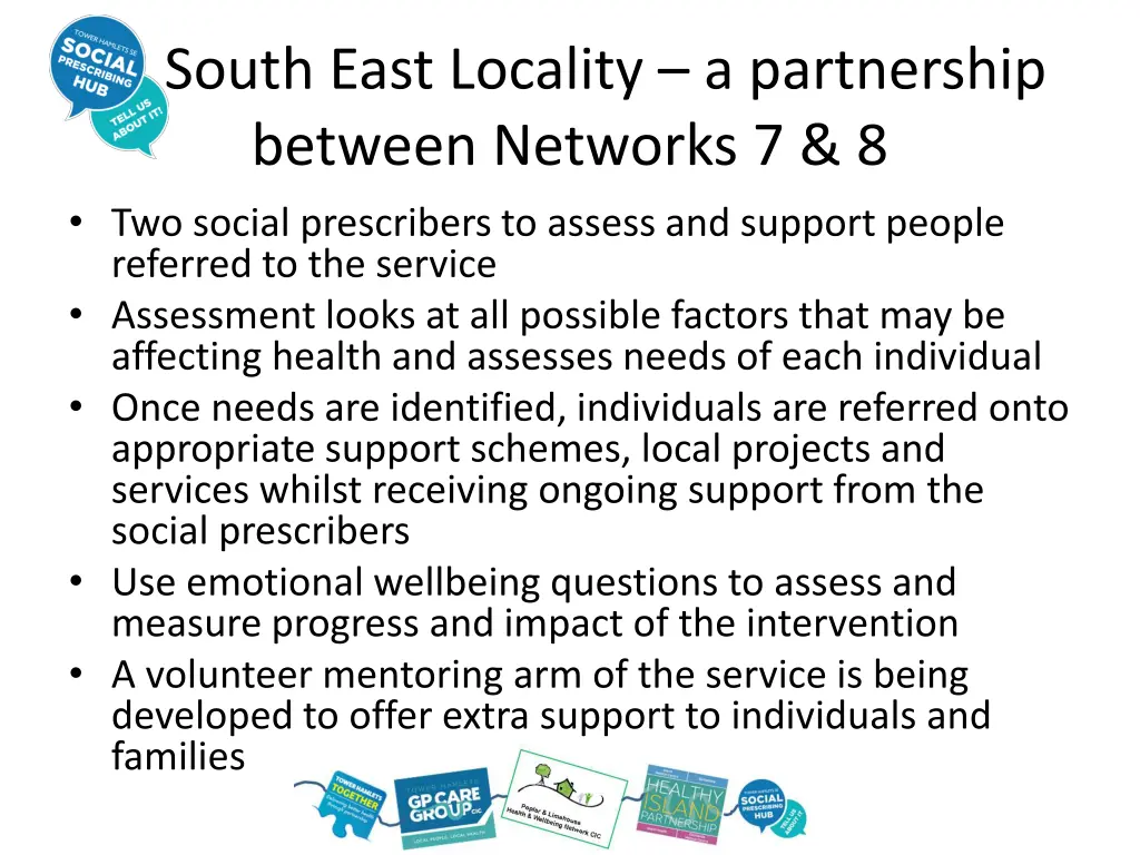 south east locality a partnership between