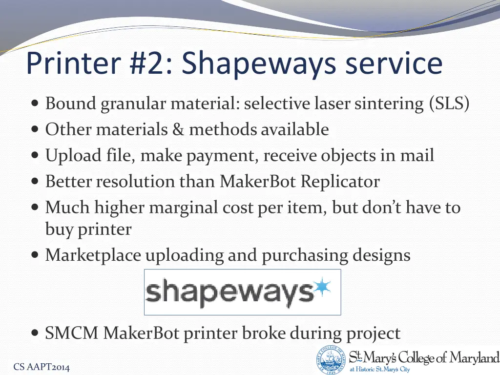 printer 2 shapeways service