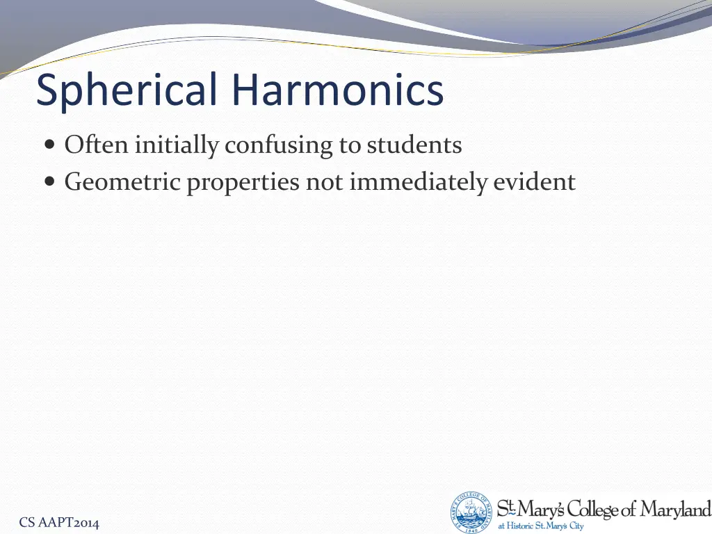 spherical harmonics 1