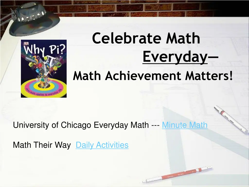 celebrate math everyday math achievement matters