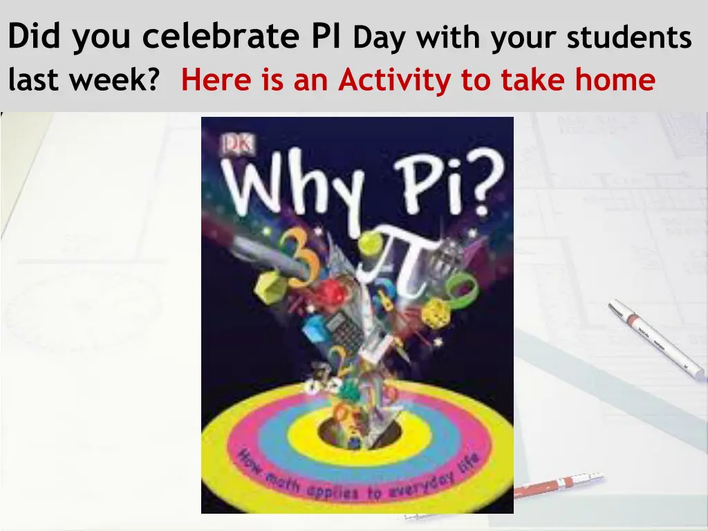 did you celebrate pi day with your students last