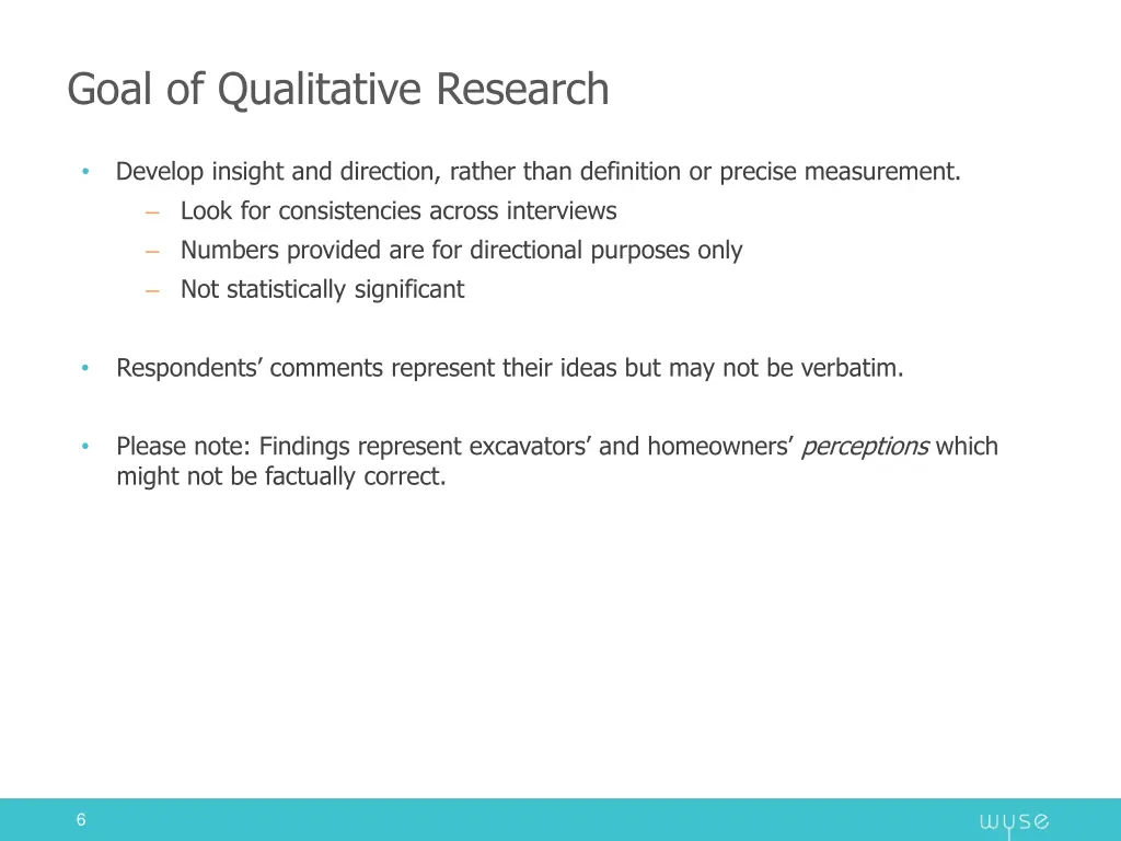 goal of qualitative research