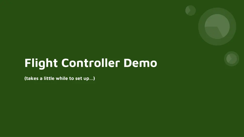 flight controller demo